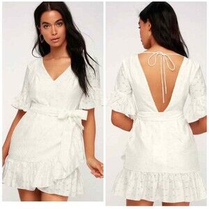 C/MEO Collective White Magnetise Mini Dress Medium